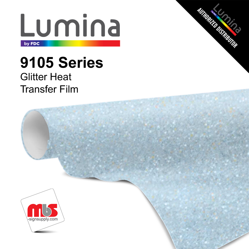 15'' x 5 Yards Lumina® 9105 Gloss Neon Blue 2 Year Unpunched 12.8 Mil Heat Transfer Vinyl (Color code 108)